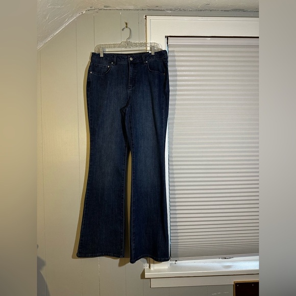 Blue Revival Dark Wash Bootcut Jeans Size 31 Classic Stretch Denim Mid Rise - Picture 3 of 4